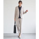 【洗濯機で洗える／セットアップ対応】ウォッシャブルVネックジャケット | ikka  | 詳細画像14 