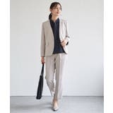 【洗濯機で洗える／セットアップ対応】ウォッシャブルVネックジャケット | ikka  | 詳細画像15 