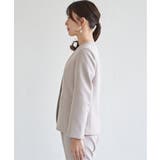 【洗濯機で洗える／セットアップ対応】ウォッシャブルVネックジャケット | ikka  | 詳細画像16 