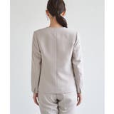 【洗濯機で洗える／セットアップ対応】ウォッシャブルVネックジャケット | ikka  | 詳細画像17 