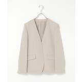 【洗濯機で洗える／セットアップ対応】ウォッシャブルVネックジャケット | ikka  | 詳細画像34 