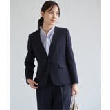 【洗濯機で洗える／セットアップ対応】ウォッシャブルVネックジャケット | ikka  | 詳細画像1 