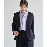 【洗濯機で洗える／セットアップ対応】ウォッシャブルVネックジャケット | ikka  | 詳細画像2 