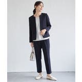 【洗濯機で洗える／セットアップ対応】ウォッシャブルキーネックジャケット | ikka  | 詳細画像10 