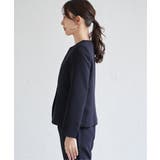 【洗濯機で洗える／セットアップ対応】ウォッシャブルキーネックジャケット | ikka  | 詳細画像16 