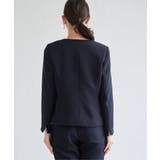 【洗濯機で洗える／セットアップ対応】ウォッシャブルキーネックジャケット | ikka  | 詳細画像17 