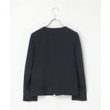 【洗濯機で洗える／セットアップ対応】ウォッシャブルキーネックジャケット | ikka  | 詳細画像20 