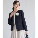 【洗濯機で洗える／セットアップ対応】ウォッシャブルキーネックジャケット | ikka  | 詳細画像2 