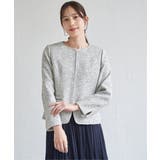 【フォーマル対応】ファンシーツイードジャケット | ikka  | 詳細画像11 