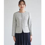 【フォーマル対応】ファンシーツイードジャケット | ikka  | 詳細画像21 