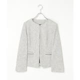 【フォーマル対応】ファンシーツイードジャケット | ikka  | 詳細画像34 