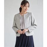 【フォーマル対応】ファンシーツイードジャケット | ikka  | 詳細画像7 