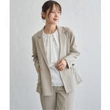 ベージュ | 【セットアップ対応】GOKU楽ワーク ダブルブレストジャケット | ikka 