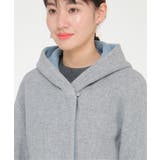 フード配色ユルシルエットコート | ikka | 詳細画像10