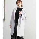 ライトグレイ | ウールライクフード取り外しコート | ikka 