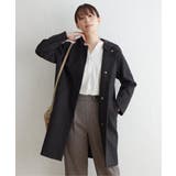 ブラック | ウールライクフード取り外しコート | ikka 