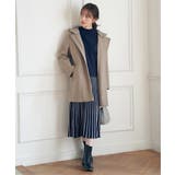 ウールライクストレッチフードコート | ikka  | 詳細画像8 