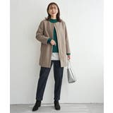 ウールライクストレッチフードコート | ikka  | 詳細画像13 