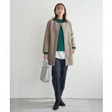 ウールライクストレッチフードコート | ikka  | 詳細画像14 