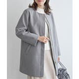 ウールライクストレッチフードコート | ikka  | 詳細画像17 