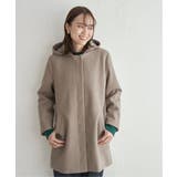 ウールライクストレッチフードコート | ikka  | 詳細画像24 