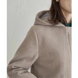 ウールライクストレッチフードコート | ikka  | 詳細画像26 