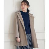 ウールライクストレッチフードコート | ikka  | 詳細画像2 