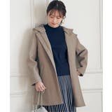 ウールライクストレッチフードコート | ikka  | 詳細画像3 