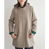 ウールライクストレッチフードコート | ikka  | 詳細画像5 