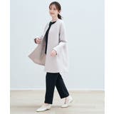 ダンボールニットノーカラーコート | ikka  | 詳細画像8 