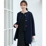 ダンボールニットノーカラーコート | ikka  | 詳細画像13 