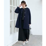 ダンボールニットノーカラーコート | ikka  | 詳細画像15 