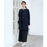 ダンボールニットノーカラーコート | ikka  | 詳細画像16 