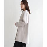 ダンボールニットノーカラーコート | ikka  | 詳細画像22 