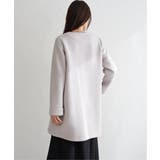 ダンボールニットノーカラーコート | ikka  | 詳細画像23 