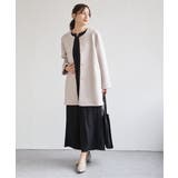 ダンボールニットノーカラーコート | ikka  | 詳細画像9 