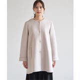 ダンボールニットノーカラーコート | ikka  | 詳細画像14 