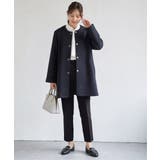 ダンボールニットノーカラーコート | ikka  | 詳細画像3 