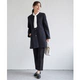 ダンボールニットノーカラーコート | ikka  | 詳細画像4 