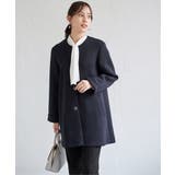 ダンボールニットノーカラーコート | ikka  | 詳細画像5 