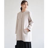 ダンボールニットノーカラーコート | ikka  | 詳細画像6 