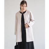 ダンボールニットノーカラーコート | ikka  | 詳細画像7 