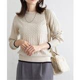 オフホワイト | ミニケーブルニットプルオーバー | ikka 