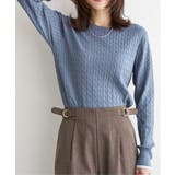 ブルーケイ | ミニケーブルニットプルオーバー | ikka 