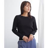 ブラック | ミニケーブルニットプルオーバー | ikka 