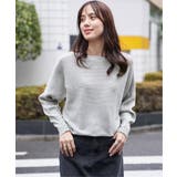 横リブドルマンラメニットプルオーバー | ikka  | 詳細画像16 