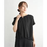 ブラック | 【セットアップ対応】GOKU楽冷感半袖プルオーバー | ikka