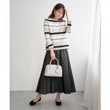 リップルボーダーキーネックプルオーバー | ikka  | 詳細画像8 