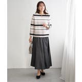 リップルボーダーキーネックプルオーバー | ikka  | 詳細画像9 