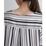 マルチストライプ半袖ブラウス | ikka  | 詳細画像17